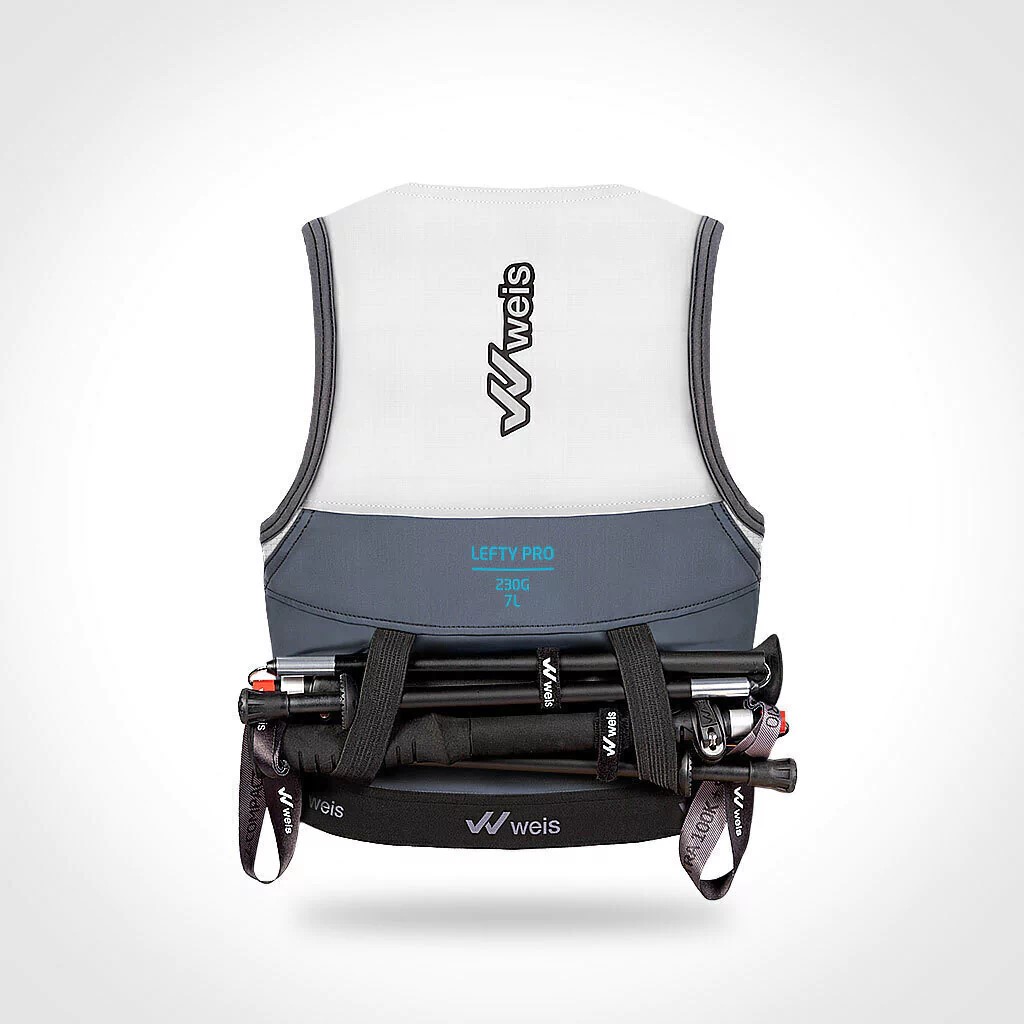 Chaleco Lefty Pro 7 L / White-Cyan / Performance Series