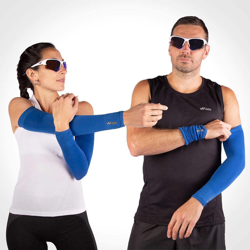 Mangas Térmicas Seamless Ultralight / Azules