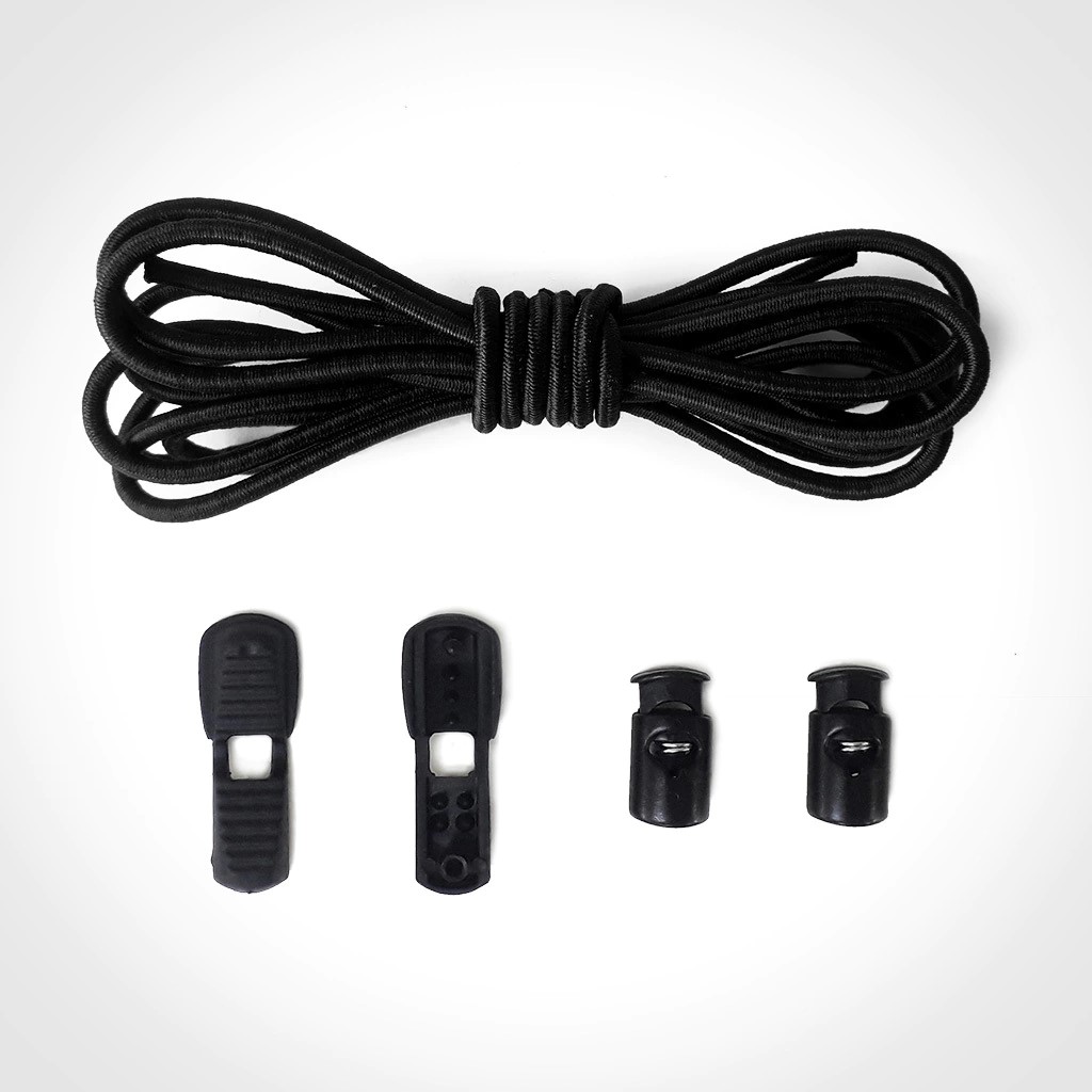 Elastic Shoelaces / Cordones Elasticos para Zapatillas / Negros