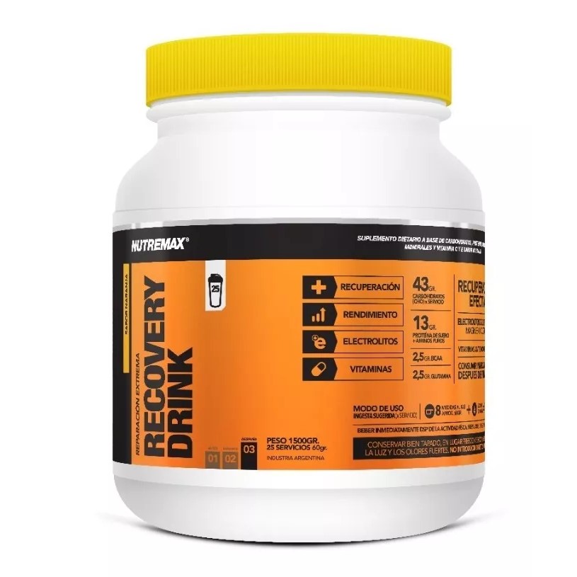 Recovery Drink Nutremax Reparación Muscular 1.5kg Sabor Ananá