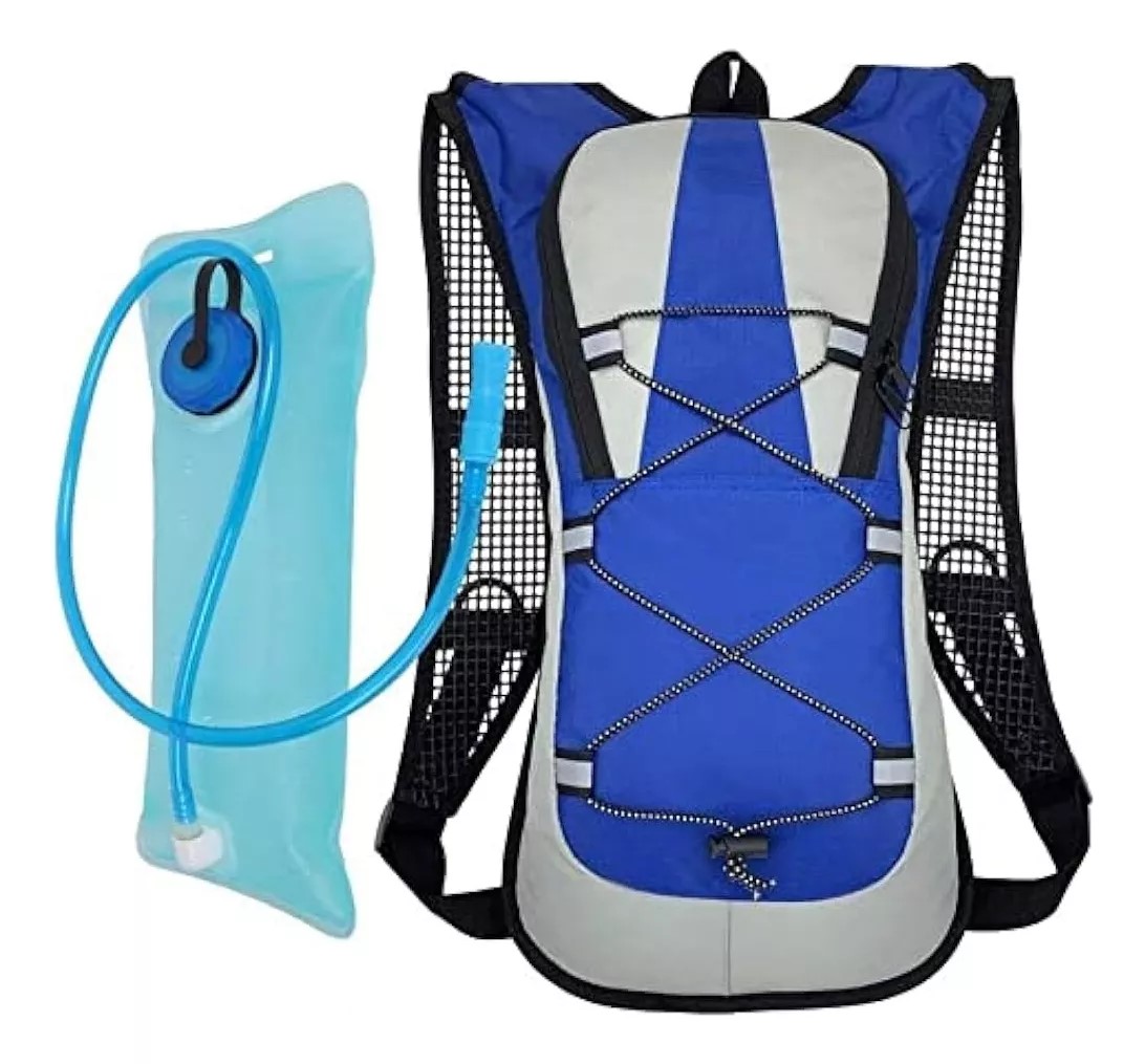 Mochila Camelback Ciclismo Bolsa Hidratacion 2l Running Azul
