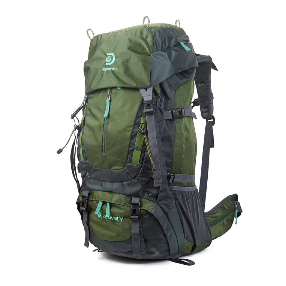 Mochila Camping Discovery 22323  Verde 70L