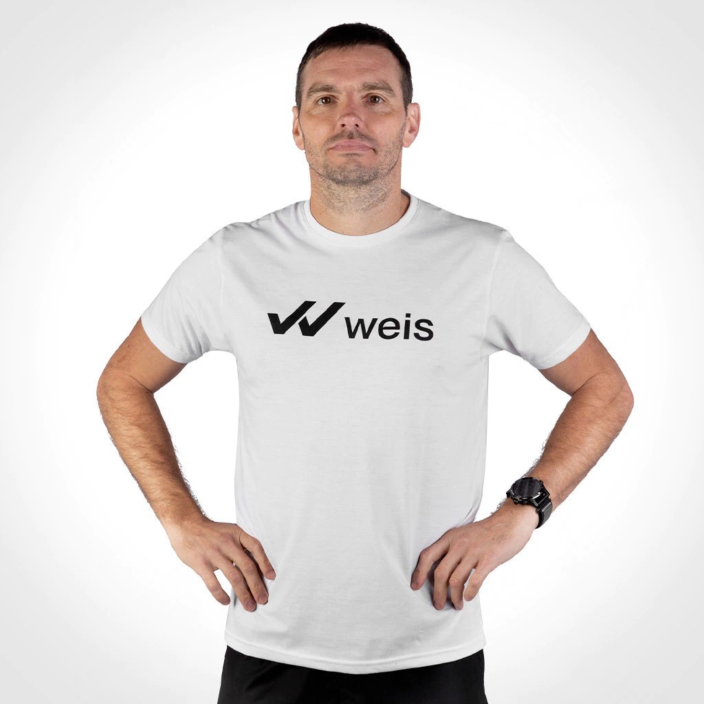 Remera Hombre Weis Logo/ BLANCA