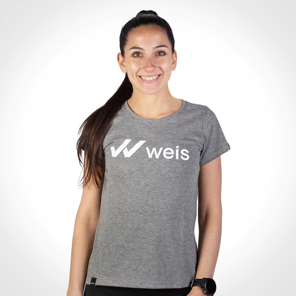 Remera Mujer Weis Logo / Gris