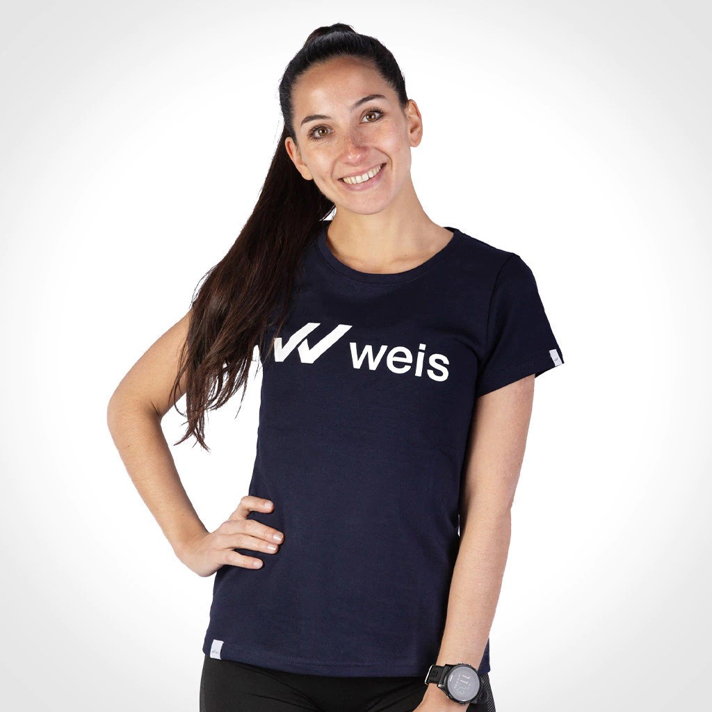 Remera Mujer Weis Logo / Azul