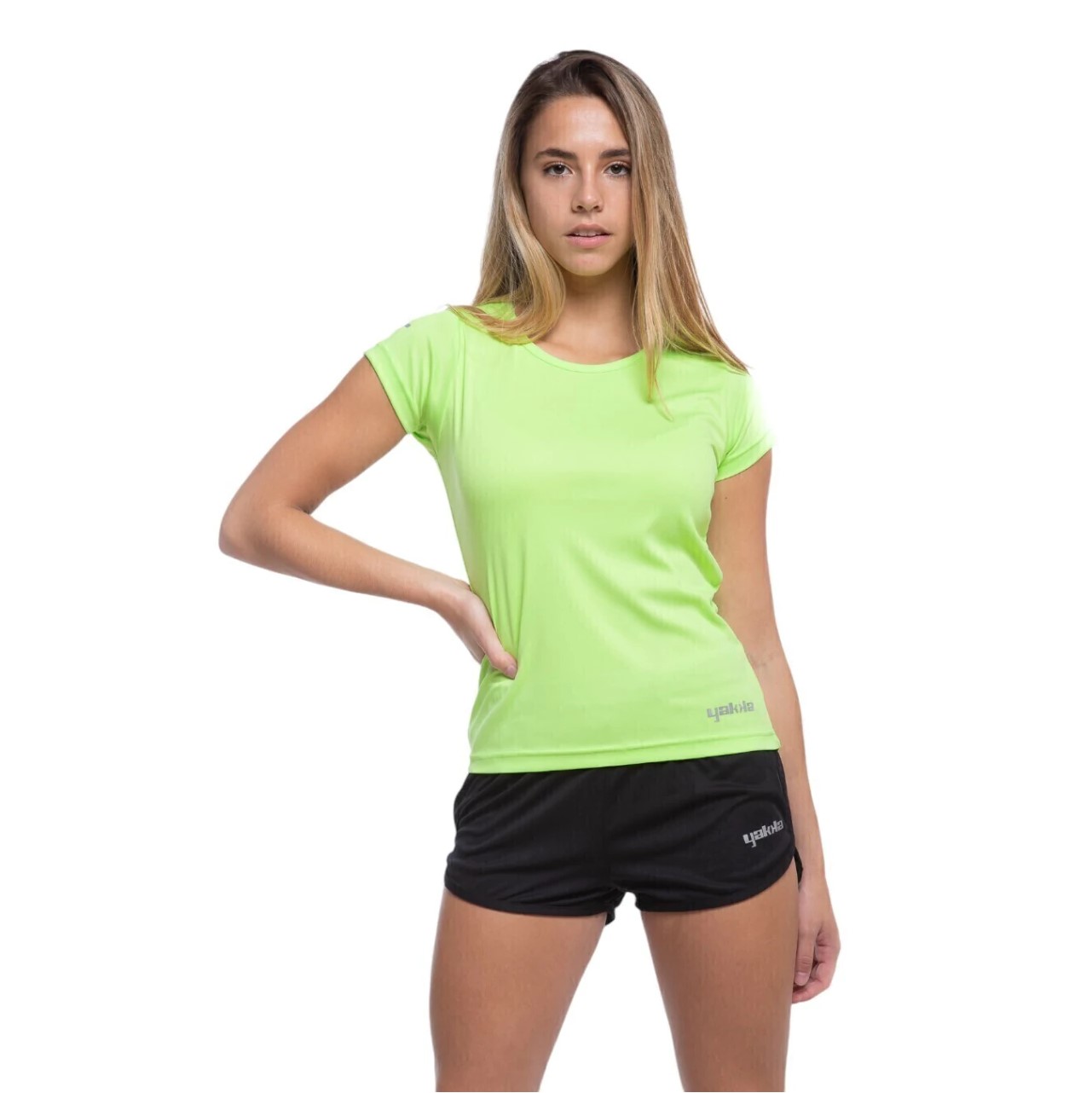 Remera Running Verde Fluo